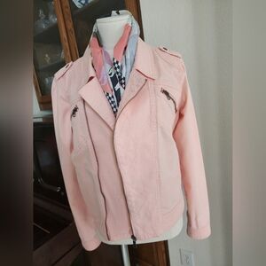 Pretty in Peach Santuary Jean Jacket!!🍑🍑